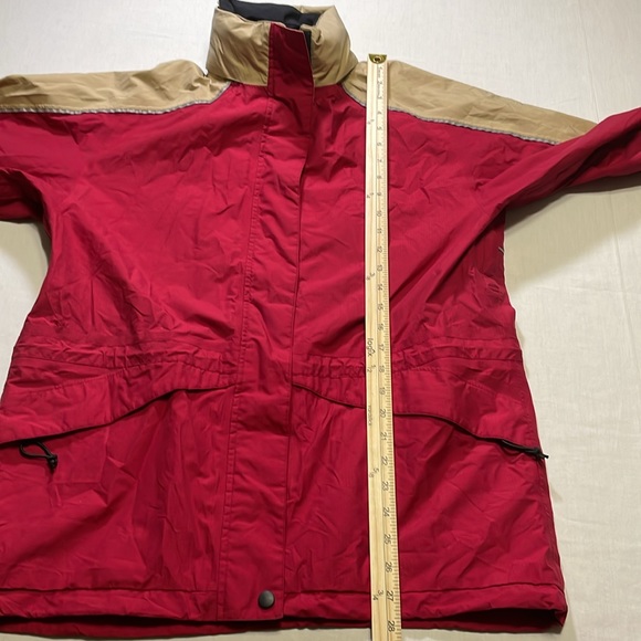 Road Runner Running Jacket Women's Size L Red and Tan Gore-Tex. Pre-Owned. - Picture 4 of 10